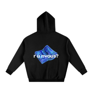 Oversized Hoodies Black Money Graphic