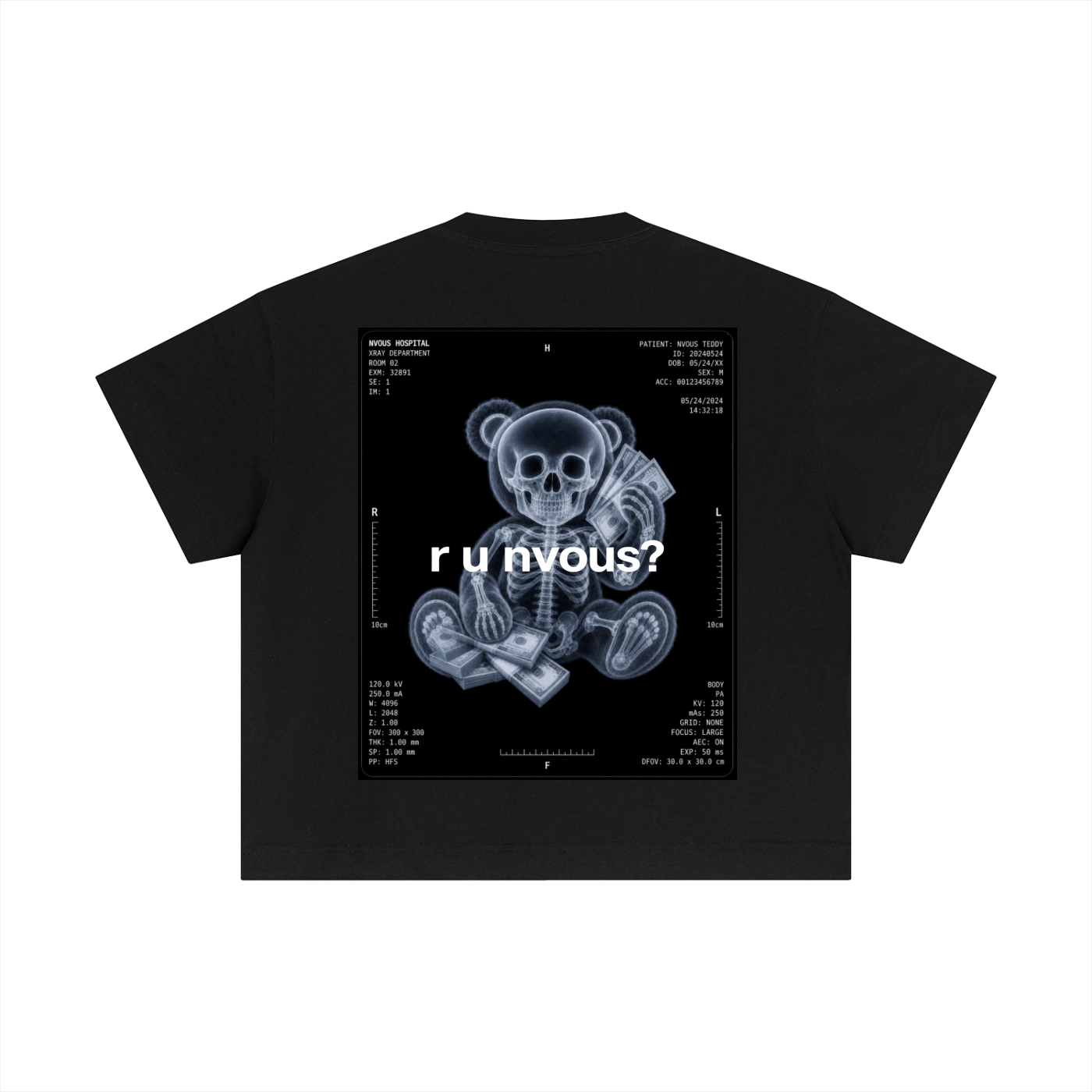 Essential Boxy T-Shirt Black Bear Graphic